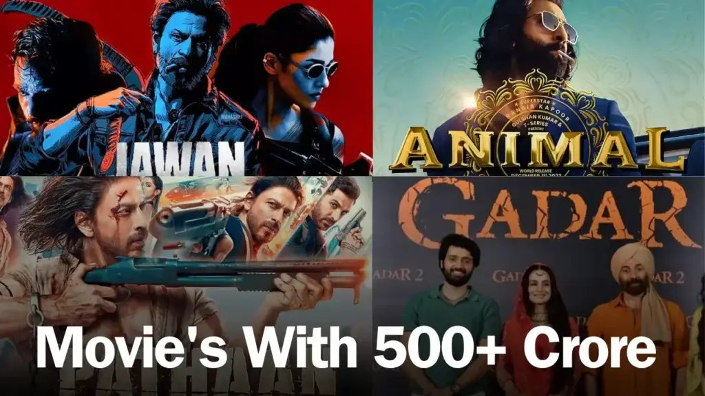 Films with 500+ crore in india