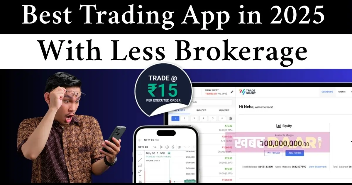 Best Trading App with Less Brokerage in india 2025