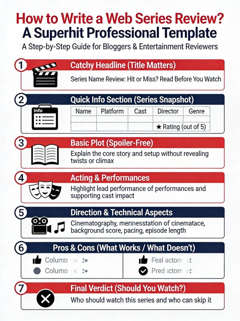 web series review template